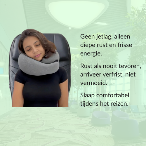 NomadEase™ Reiskussen | Diepe, stabiele slaap onderweg