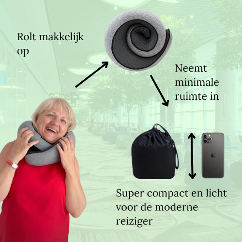 NomadEase™ Reiskussen | Diepe, stabiele slaap onderweg